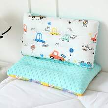Yue Ye 1pc Baby Bean Pillow, Double-Sided Use, Cartoon Pattern, Soft And Comfortable, All Season, Machine Washable, Baby's Halloween Gift - Multicolor - View 15
