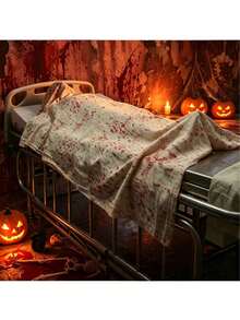 Halloween Bloodstain Shawl Cover, Horror Halloween Blood-Dyed Fabric, Perfect For Halloween Party Decoration And Pranks - Multicolor - View 3
