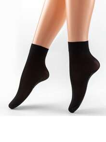 10 pasang Stoking Pendek Sutra Beludru Tebal Motif Polkadot untuk Wanita, Kaos Kaki Pergelangan Kaki Elastis Anti Selip untuk Musim Semi & Musim Panas - MultiWarna - View 4