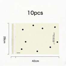 10pcs/Pack Ivory White Polka Dot Courier Bags, Suitable For Back To School, Graduation, Wedding, Birthday And Other Occasions, Can Be Used As Gift Bags, Thick Plastic Storage Bags, Luggage Bags, Clothing Bags - Rectangle - View 11