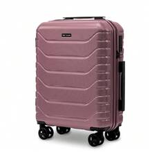 W WINGS TSA Lock Luggage Set 3 Or 4 Or Suitcase To Choose 14" 16" 20" 24" 28" Travel Luggage Polycarbonate Hard Shell, Telescopic Handle, 360 Wheels ROSE GOLD - Pink - View 6