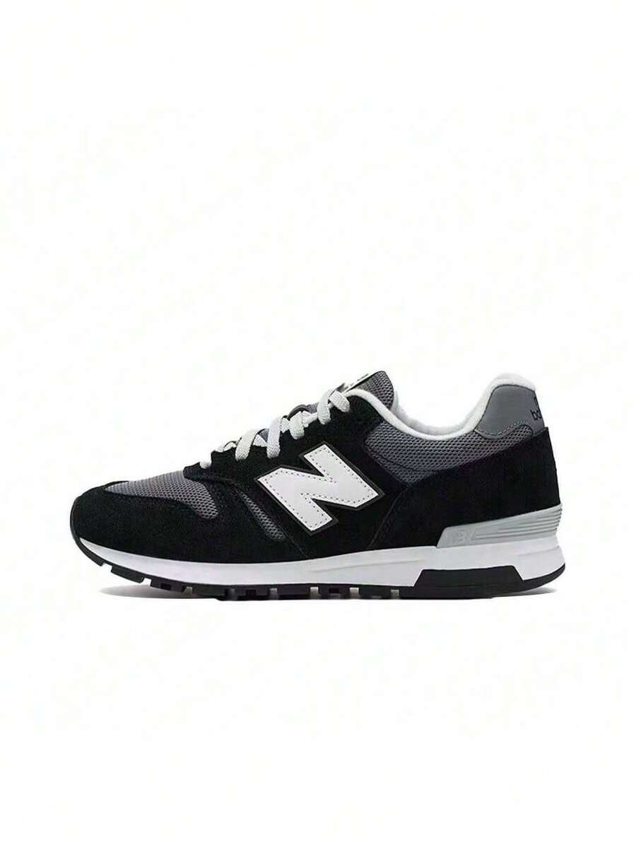 New Balance NB 565 Comfortable And Breathable Low-Top Running Shoes, Unisex, Gray/Black - Black - View 1