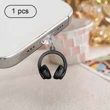 Ins Style Gradient Earphone & Phone Dust Plug, Sweet & Cool Phone Charging Port Decorative Accessory, Niche Anti-Lost Universal Hanging Charm - Multicolor - View 17