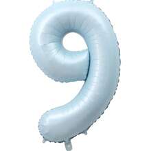 40 Inch Baby Blue Number Foil Balloon Birthday Anniversary Party Decoration Balloon Birthday Party Decor Arrangement - Baby Blue Number - View 18
