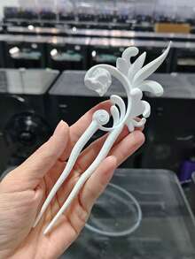 1件個性化3D列印髮夾/骷髏設計/復古髮夾/萬聖節裝飾/日常髮飾/女性髮飾/送給朋友的生日禮物 - 彩色 - 查看 7