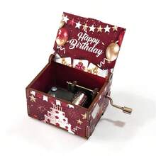 1pc Birthday Gift Hand Crank Music Box, Romantic Cute Style Finished 8-Note Music Box, Hand Crank Playback, Desktop Decor For Birthday Party, Thoughtful Gift For Friends And Couples - Birthday Series - View 23
