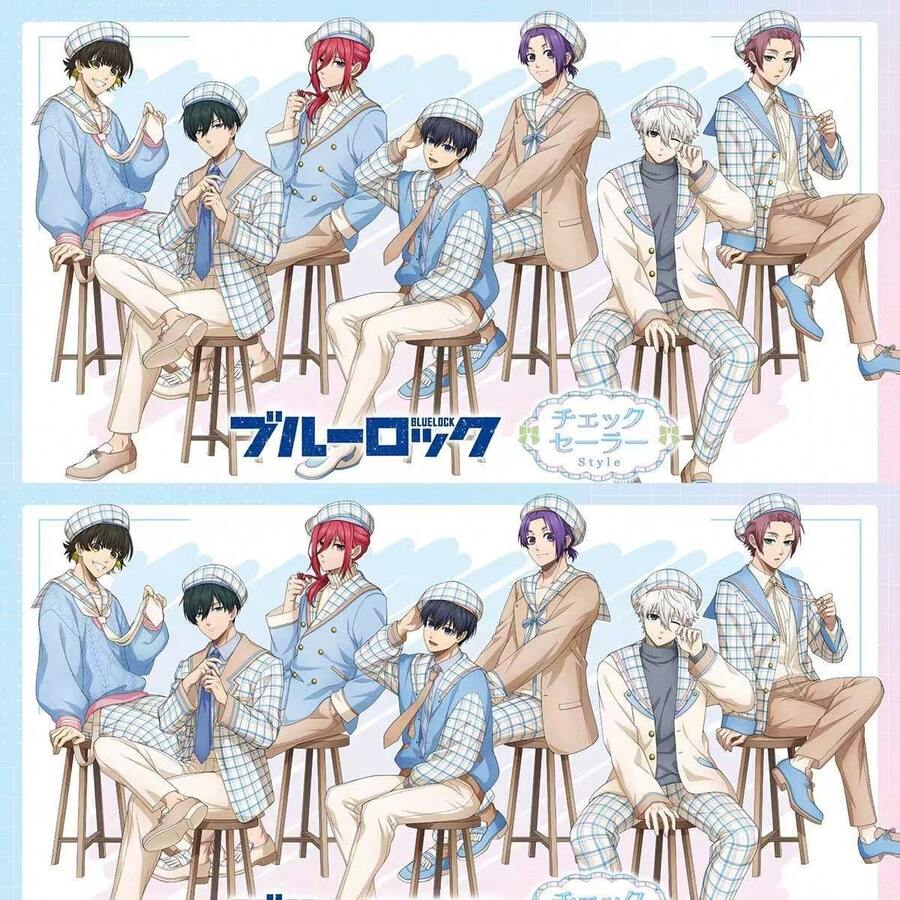 Blue Lock Sailor Series Acrylic Stand: Bee Fun, Rin Itoshi, Reo Mikage, Seishiro Nagi. Cute Character Display Stand, Manga Merchandise, Creative Gift, Craft, Office Supplies, Desktop Decoration, Girl Gift. - A - View 1