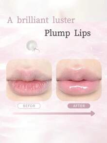 FLORTTE Lip Gloss Padat Seri Glass Sea 2.7g Lipstik Cermin Transparan untuk Melapisi Lipstik Nude Glass - B01# Liburan Pantai - View 5