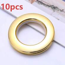 10pcs Roman Style Plastic Curtain Rings, Easy To Install And Replace Perforated O-Shaped Rings, Low Noise Nano-Grade Plastic Buckle Rings, Durable And Smooth Sliding Design, Curtain Accessories, Home Decor, Suitable For Heavy Curtains And Roman Style Curtains - Multicolor - View 13