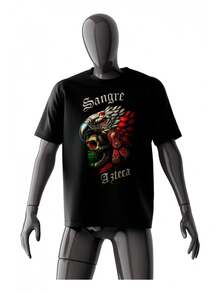 Playera Sangre Azteca - Negro - Ver 2