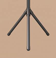 Perchas simples, perchas modernas, fáciles de desmontar y ensamblar, adecuadas para salas de estar, salas de estar, dormitorios y lavanderías - Negro - Ver 5