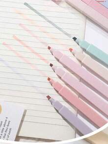 18/12/6pcs Fluorescent Highlighters, Marker Pens, Soft Tip Diary Pens, Creative Handmade Scrapbook DIY, Suitable For DIY Scrapbooking And Back To School Season. Anti-Smudge, Anti-Bleeding, Also Suitable For Bible Study And Journaling, Suitable For Office, Perfect Back To School Supplies And Gifts - Random Color - A - View 3
