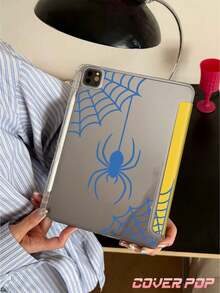 Halloween Spider Tablet Protective Case, Double-Sided Acrylic Transparent Crystal Backplate Shockproof Sleep/Wake Tablet Protective Case, Suitable For IPad/Tablet, Compatible With IPad 10th Gen, 10.2/Mini6/Mini7/9.7 Inch, Tablet Protective Case Compatible With Samsung Galaxy Tab A9 Plus, Perfect Holiday Gift, Fashionable Minimalist Pattern - Multicolor - View 7