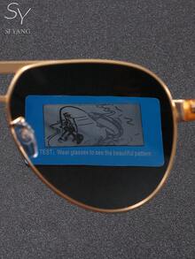 SY SI YANG Marke 1 Paar Herren & Damen Metall Lässig Aviator Rahmen Mode Mode Brille, geeignet für Urlaub, Ausflüge und Outfit-Kombinationen, vielseitige Mode-Stil Brille für den Alltag, mit exquisiter Brillen-Aufbewahrungstasche und Reinigungstuch - A - Übersicht 9