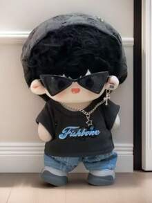 10cm/20cm Doll Clothes Suit Collection,Hip Hop Fashion Style Outfit Sets,Doll Clothing For Dressing Up,Cute Stuff,Clothes For Stuffed Animals Plushies,Party Favors,Birthday Gifts(Doll Not Included) - Multicolor - View 12