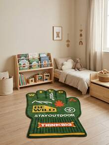 1 buah Karpet Dekoratif Berbentuk Sarung Tangan Hijau Inggris Bergaya INS Kartun Modern yang Menyenangkan, Cocok untuk Kamar Mandi, Dapur, Pintu Masuk, Lorong, Samping Tempat Tidur, Ruang Tamu, Kamar Tidur, Semua Musim, Dapat Dicuci dengan Mesin, Alas Lantai Lembut, Dekorasi Rumah yang Estetis - MultiWarna - View 5