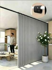 Foldable Partition Curtains And Shower Curtains, Easy To Install, With A Bohemian Style, No Need For Rods, Fashionable Light-Blocking Curtains, Space-Saving Home And Commercial Partitions, Vivid Artistic Design, Washable Polyester Fabric - 240 Partition Curtain - View 1