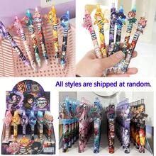 3pcs Themed Gel Pens With Acrylic Decorative Topper Black Ink Fine Point 0.5mm Click Pens For Students Writing Journal Gift Set - Multicolor - View 10