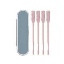 5件/4件/3件/2件/1件 facial 鼻毛修剪器（附收納盒），一次性鼻毛刮鬍刀便攜式手動鼻毛修剪套組，適合男女使用，360度旋轉鼻毛修剪器，復活節與母親節理想禮物，鼻部護理工具，2合1手動鼻毛修剪器，雙面鼻毛剪，鼻毛去除工具，便攜易用，不拉扯，男女通用理容工具，鼻腔與耳道清潔工具，便攜式除毛裝置，夏季旅行必需品，旅行 - 彩色 - 查看 17