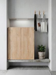 Papel de contacto autoadhesivo con grano de madera clara, papel tapiz removible a prueba de agua, vinilo decorativo para renovación del hogar - 1PC - Ver 6