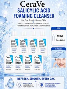 CeraVe Cetaphil 潔面凝膠 30ml*8入，溫和控油與去除黑頭，溫和去角質，日常與旅行護膚 - 絲塔芙水楊酸嫩膚溫和潔面啫咖哩30ml - 查看 2
