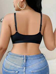 2pcs Ladies Plus Size Lace Front-Clasp Bra , No Padding, Adjustable Straps, Breathable, Ideal For Daily Wear, Lingerie For Women, Bra Plus Size Women - 彩色 - 查看 9
