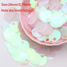 3-30mm Cup Flat Round Loose Sequin Paillettes AB Transparent & Transparent PVC Confetti Large Sequins DIY For Spangles Craft Supplies Jewelry Making Sewing Embroidery Applique - 20 Grams - View 19