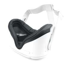 Replacement Face Cover For Quest 2 VR, PU Leather Eye Foam Mask Pad, Anti-Sweat Cushion With Comfort Fit, Washable VR Headset Accessory - 2pcs White - View 9