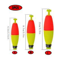 5pcs High Sensitivity Long Weighted EVA Fishing Floats, With Weighted Lead Nail Floats And Cigar Floats, Dual Lock Anti-Slip, Hard To Fall Off, Foam High Buoyancy, Bright Color, Cast Further, Suitable For Outdoor Saltwater And Freshwater Fishing - Multicolor - View 12