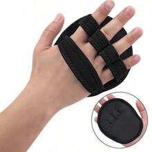 Non-Slip Textured Finger Sleeves, Suitable For Weightlifting Training And Gym Workouts, Ergonomic Wrist Guards - Black - View 6