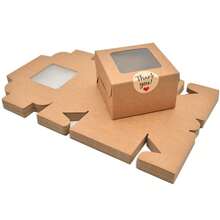 15/30PCS Holiday Gift Packaging Boxes, Simple Paper Boxes With Transparent Window, Suitable For Christmas, Halloween Themed Gifts And Various Festive Occasion Souvenirs, Easy To Assemble Gift Outer Packaging Boxes - View 4