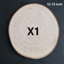 10Pcs Natural Wood Slices 12-13 Inch Rustic Paulownia Wood Rounds For Wedding Centerpieces, DIY Crafts, Home Decor, Party Table Decoration - A - View 18