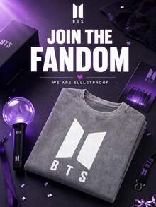 100% Cotton Men's And Women's Universal Style Vintage Washed T-Shirt  Retro World Tour 2026 Concert K-Pop Bangtan Fan Gift - 灰色 - 查看 9