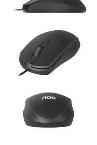 AOC's New White-Label 121 Wired USB Mouse Is Perfect For Home, Office, Gaming, Business, Laptops, And Desktops. It Features Sound And Is A Wired Mouse. - View 9