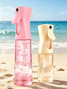 Schleifenmuster Gelb & Rosa PET Nachfüllbare Reise-Sprühflasche, Professionelle Hochdruck-Zerstäuber-Sprühflasche, 200ml/10ml Hochdruck-Kontinuierlicher Automatischer Airless-Feinsprüh-Zerstäuber, Haarstyling-Werkzeug, Haarpflegeprodukte & Zubehör, Reise-Essential - Verschiedenfarbig - Übersicht 5