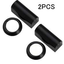 1pc Magnetic Door Stopper | No Drilling Required | Strong Magnet | Door Stopper Bracket | Wall Protection | Includes Screws And Adhesive Pad | Matte Gold - Door Stop - View 17