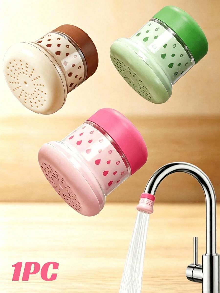 1pc Faucet Filter, Splash-Proof Leak-Proof Water Purifier, Detachable Sink Filter Accessory, Suitable For Kitchen, Bathroom, Shower, Hotel, Home Use, Kitchen Tool, Kitchen Gift, Kitchen Supplies