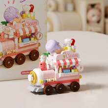 Train Series Micro Particle Building Block Toy Model Assembly Plug-In Cute Cartoon DIY Desktop Decoration Ornament Gift - Multicolor - View 14