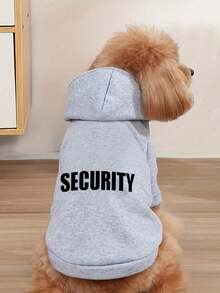 1pc Grey Pet Hoodie, Warm Fleece Lining Two-Legged Cat Design Sweatshirt, Suitable For Small Dogs, Anti-Shedding, Suitable For Autumn - Multicolor - View 5