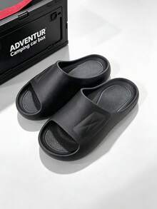 Men's New Summer Indoor Home Quiet Arch Support Slides Beach Outdoor Sandals - Black - View 1
