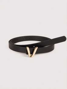 Letter Buckle Belt Summer, School Fall, Autumn, Halloween - White - View 4