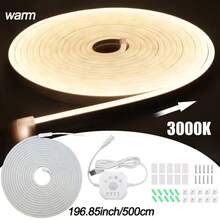 LQHZMYY 1-5m LED Motion Sensor Light Strip With Human Body Sensor Switch, Neon Chasing Flowing Water Effect, Flexible Strip, 3000K/6000K Optional, Light Flowing Meteor Effect, Chasing Light With USB Interface, Suitable For Staircase Chasing Light, Corridor Flowing Light, Balcony, Indoor/Outdoor Use, Modern Lighting Design|Flexible Neon Light Flexible Strip|Staircase Light - Induction Flowing Water Neon Lights - View 15