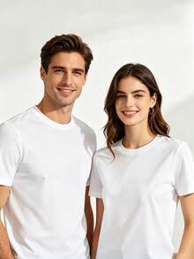 HELLO KITTY AND FRIENDS | Couple's T-Shirt With My Melody And Heart Wand Print,  Sanrio Matching Look For Couples - 白色 - 查看 5