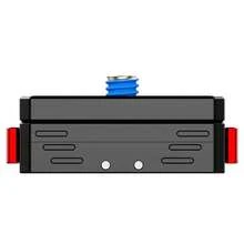 Placa de liberación rápida magnética de aleación de aluminio, base de montaje rápido anti-rotación Arri de 1/4 de pulgada compatible con cámara de acción Insta360 X3 - Ver 2