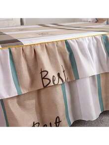 1pc Single Item Bed Skirt, Bed Cover, Bed Protection Ring, Wrapped High-Quality Fabric, Bedroom Gathering Ruffle Edge Bedding, Bed Skirt (Excluding Pillowcase) - Fashion Style - View 5