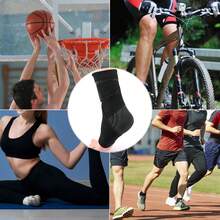 Adjustable Strong Compression Knitted Ankle Sleeves, Suitable For Daily Sports And Fitness, Protect Ankle Joints, Unisex - Black - View 6