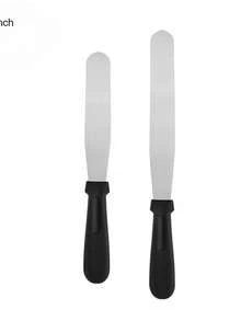 Baking Spatula, Frosting Spatula, 6 Inch/8 Inch Angled Frosting Spatula, Stainless Steel Offset Spatula, Curved Offset Blade Professional Frosting Spatula, Cream Cake Spatula, Lightweight Plastic Handle Frosting Spatula, For Cake Decoration, Baking, Kitchen, Kitchen Accessories - View 9