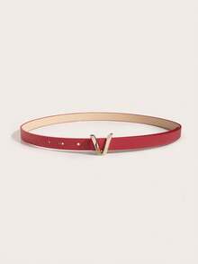 Letter Buckle Belt Summer, School Fall, Autumn, Halloween - White - View 8