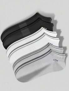 1/5/10 Paar Herren Minimalistische Kurze Socken, Weich & Atmungsaktiv, Sportsocken, Vielseitiger Stil, Geeignet für Täglichen Arbeitsweg, Schule, Reisen, Passend zu Sneakern, Praktisches Geschenk für Geburtstag, Thanksgiving, Weihnachten - Verschiedenfarbig - Übersicht 8