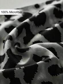 1pc Grey Leopard Print Pillowcase, Fashionable Personalized Modern Style Polyester Decorative Throw Pillow Cover Suitable For Sofa, Home Decor, Machine Washable, Without Filling - Grey - View 5